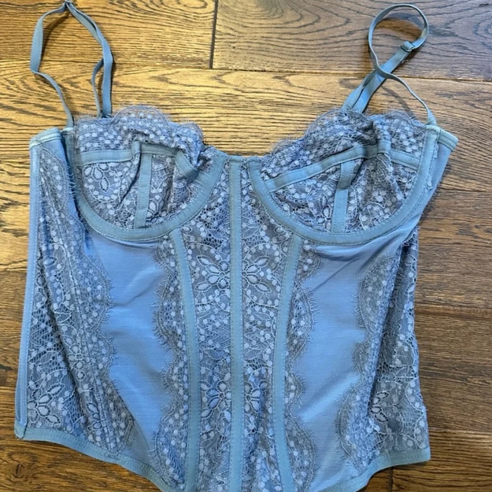 urban outfitters blue corset